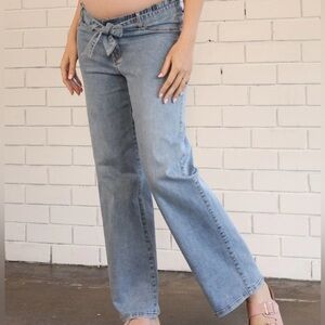 Angel Maternity Light Blue Denim Jeans - S